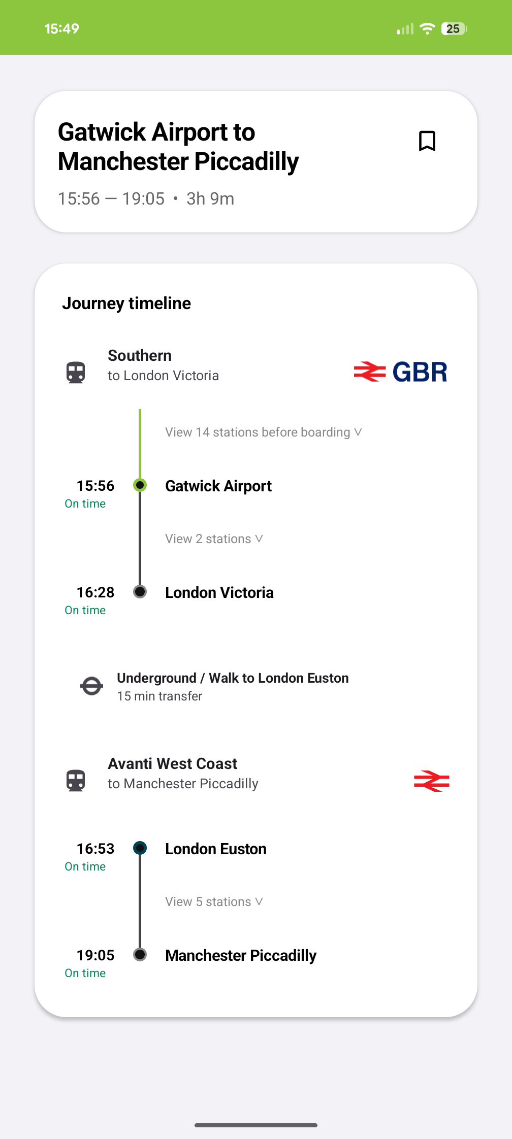 CallingPoint UK train journey planner and smart routing interface